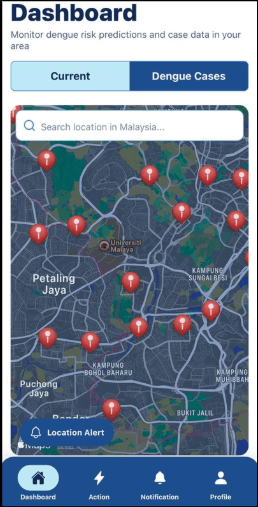 DengueEye Mobile App Dengue Cases